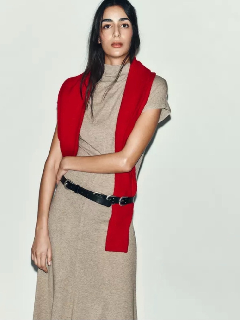 Zara Beige maxi dress